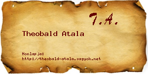 Theobald Atala névjegykártya